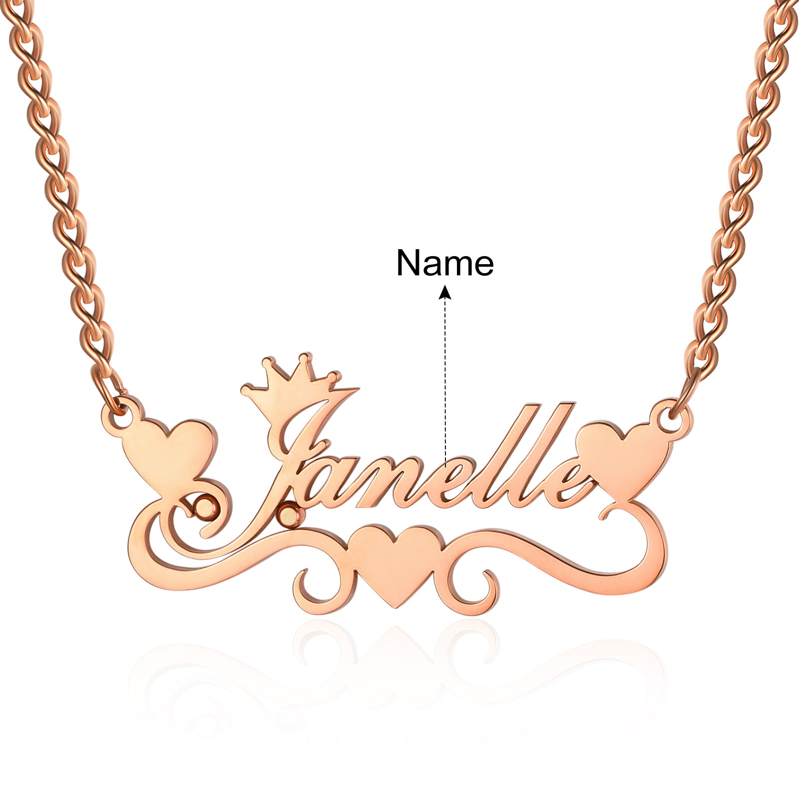 Wire cut Name Necklace 