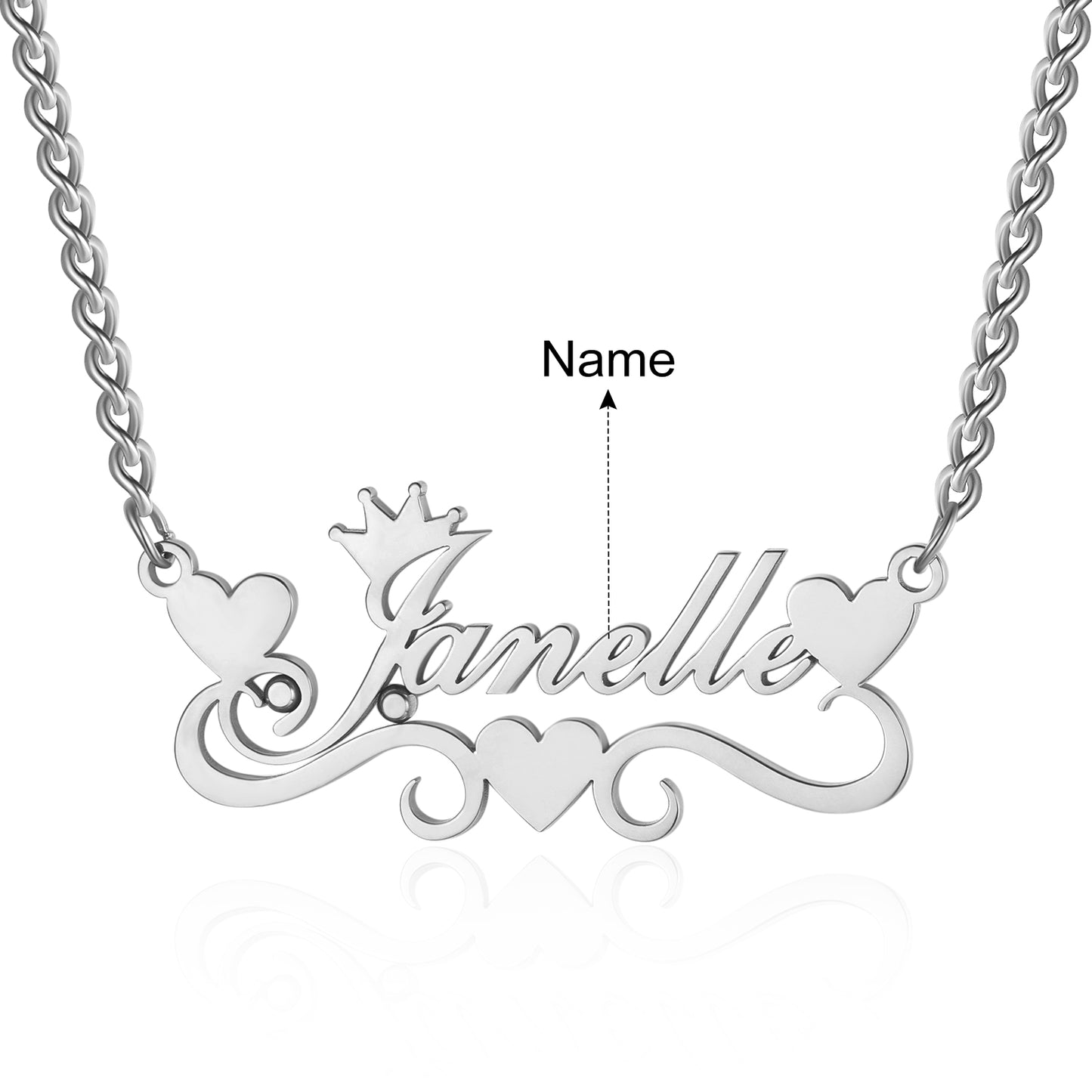 Wire cut Name Necklace 