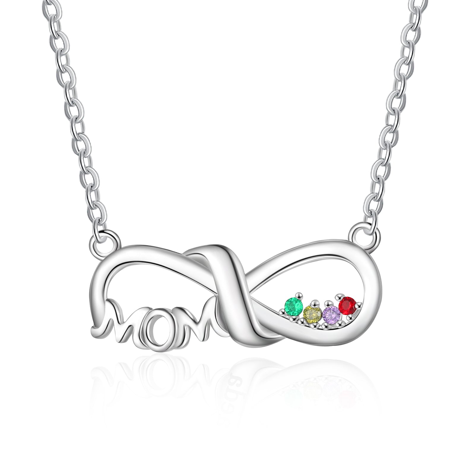 Personalized Heart Necklace for Mom