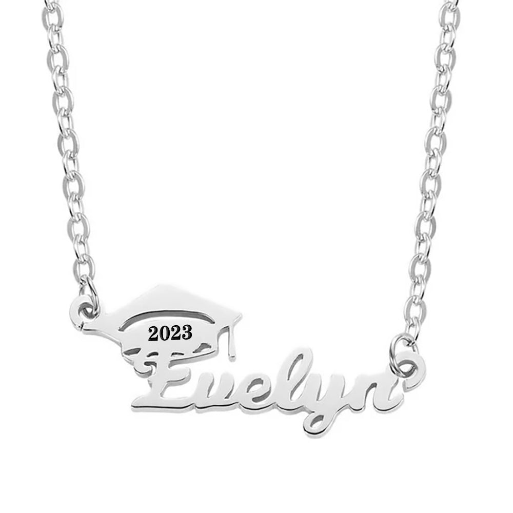 Graduation Necklace with name 