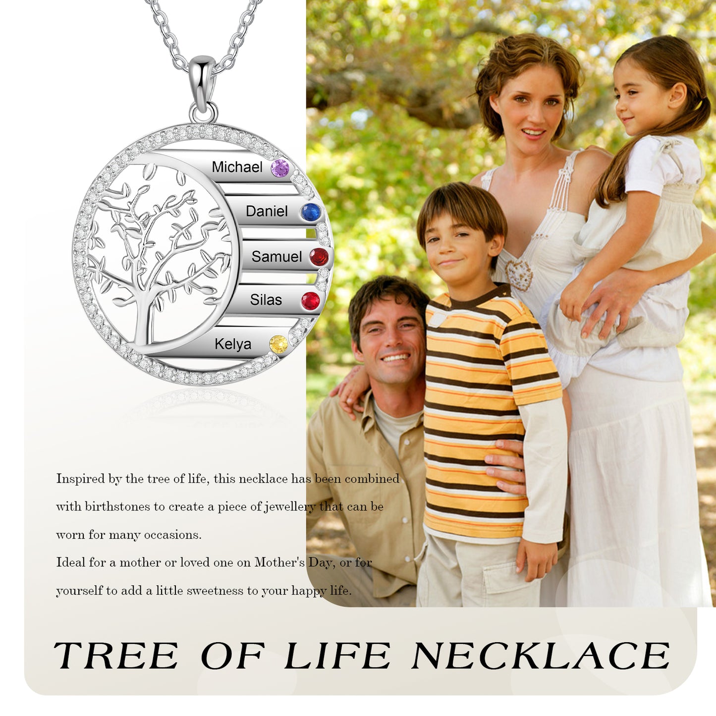 Custom Family Tree of life Necklace