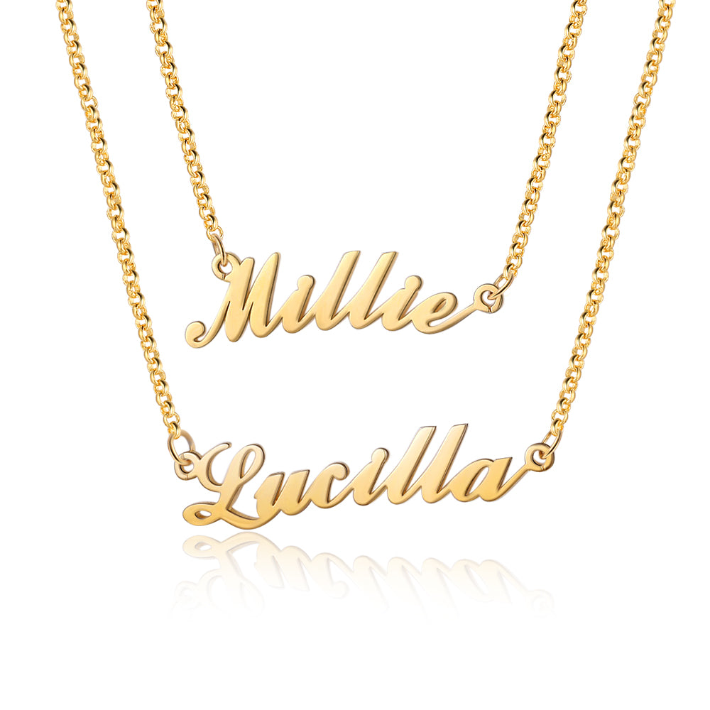 Personalized Elegance: Crafted 925 Sterling Silver Name Necklace