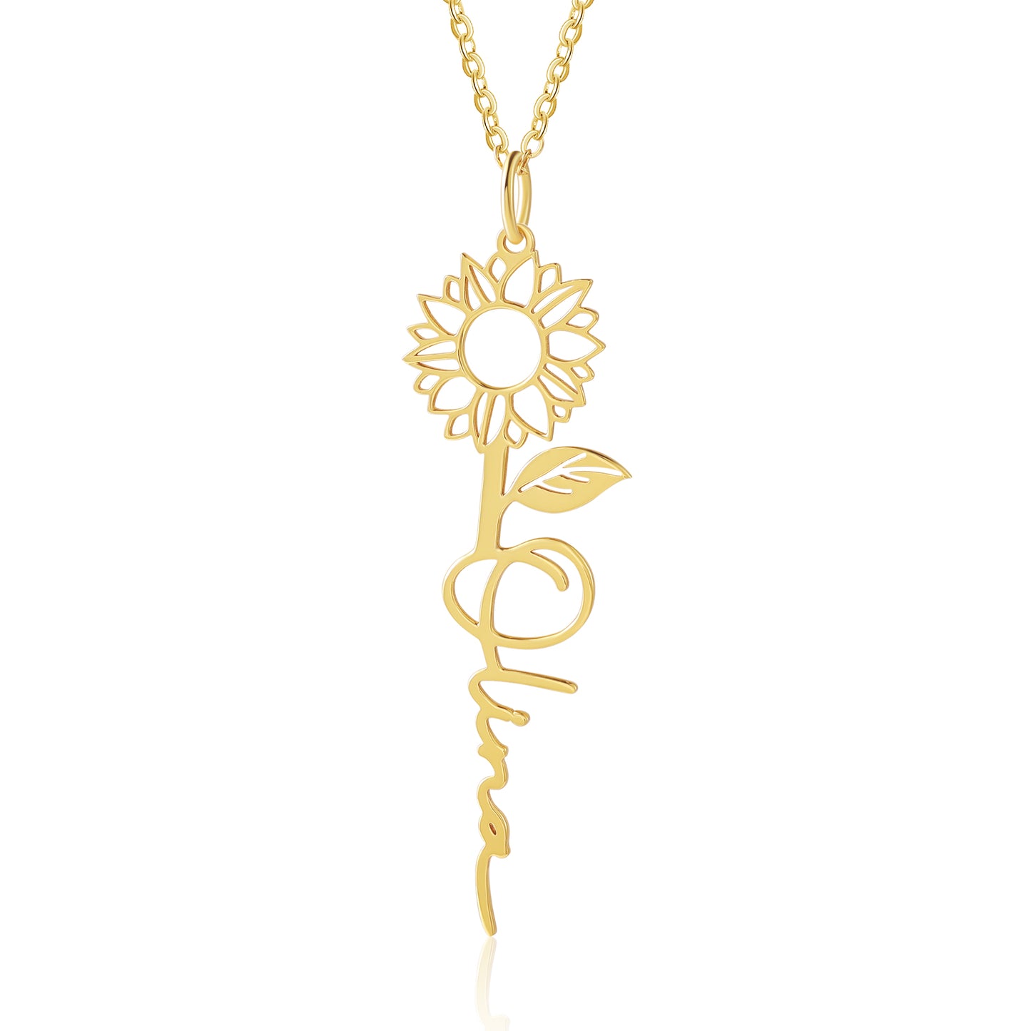 Crafted Sunflower Necklace in Exquisite Gold Finishes