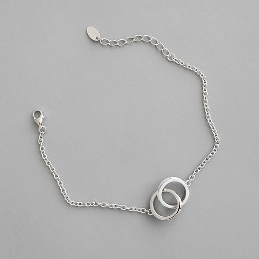 Shop Our Stunning Party Double Loops Curb Chain 925 Sterling Silver Bracelet
